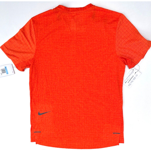Nike Tech Pack Breathe NWT Men's Running Reflect Trim Orange Shirt Size Medium - Picture 4 of 16